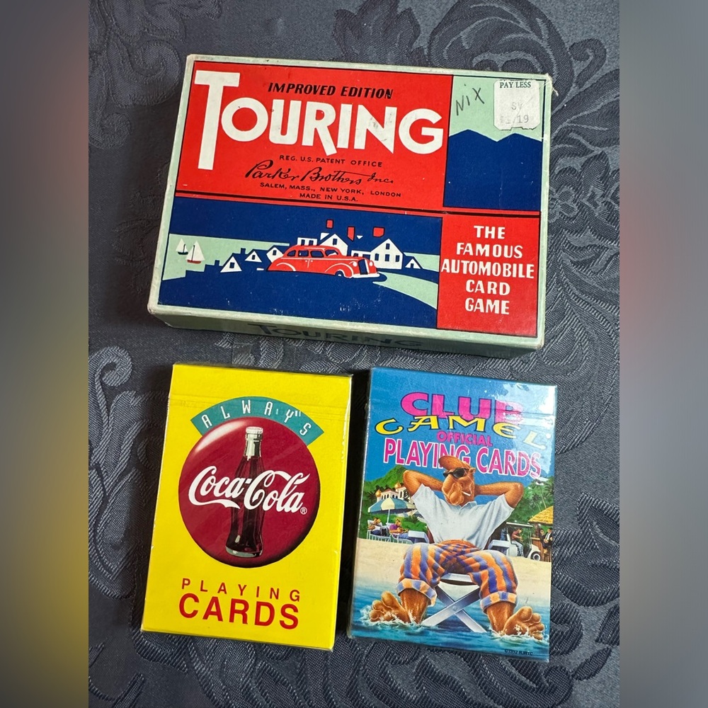 Touring  Camel Coca-Cola  card games